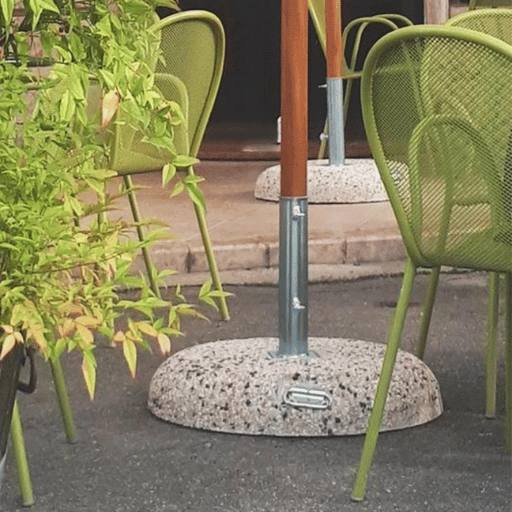 basi per ombrelloni in cemento