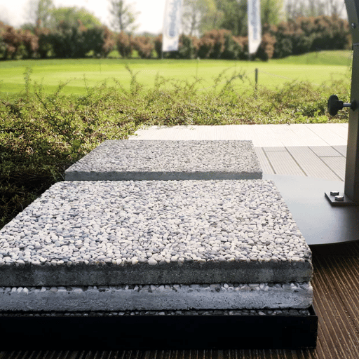 basi per ombrelloni in cemento