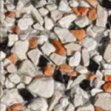 impasto F graniglia fantasia bianco rosso nero